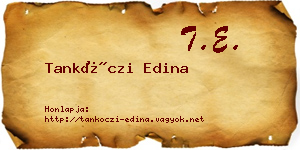 Tankóczi Edina névjegykártya